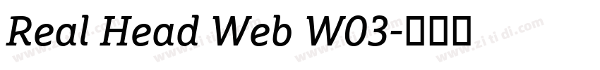 Real Head Web W03字体转换